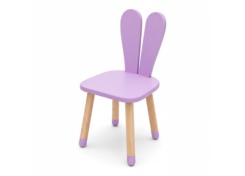Стільчик ARINWOOD Зайчик Фіолетовий Круглоовальне сидіння 04-2VIOLET