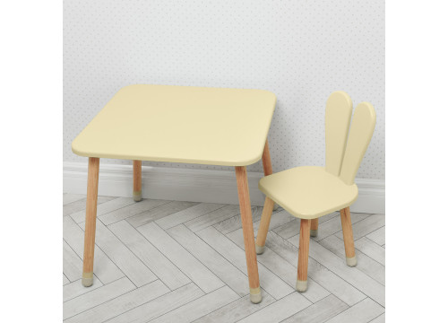 Комплект ARINWOOD Зайчик Слонова кістка (столик+стілець) 04-025BEIGE
