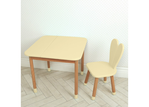 Комплект ARINWOOD Зайчик Box Слонова кістка (столик+стілець) 04-025BEIGE-BOX