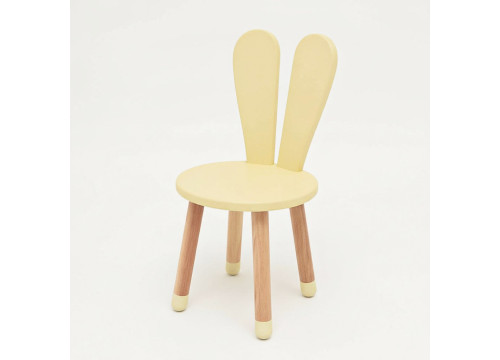 Стільчик ARINWOOD Зайчик Слонова кістка Кругле сидіння 04-2BEIGE-ROUND